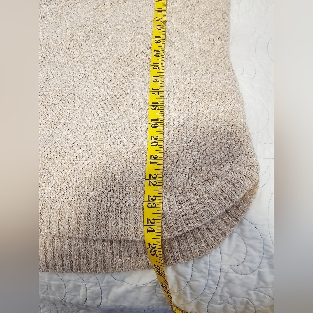 Pink Clover Stitch Fix Tan Crew Neck Sweater Women's Size Large - Picture 7 of 7